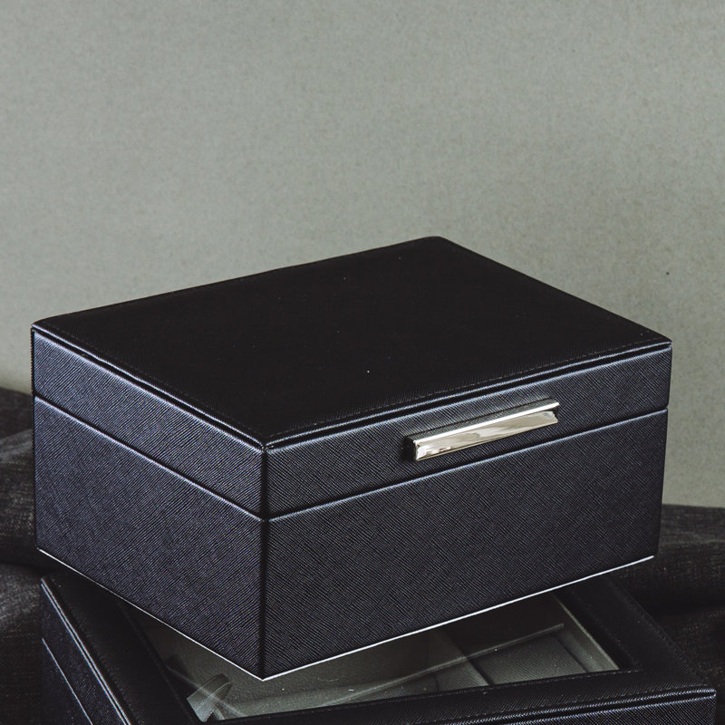 Ebern Designs Jewelry Box with Metal Handle & Reviews Wayfair